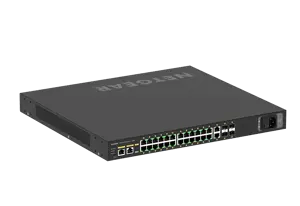 NETGEAR AV Line M4250-26G4XF-PoE+ 24x1G PoE+ 480W 2x1G ir 4xSFP+ valdomas komutatorius