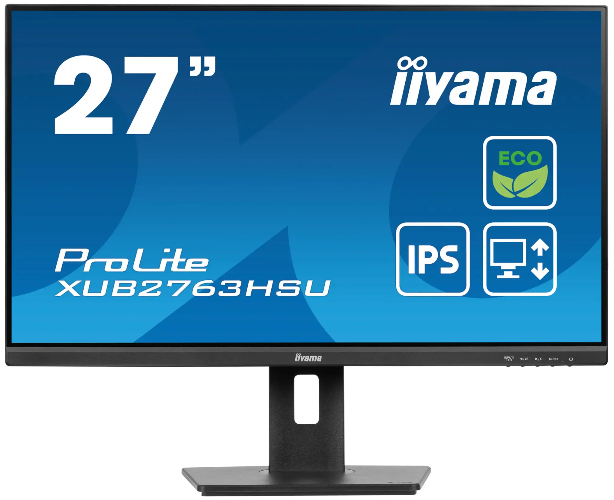 iiyama ProLite XUB2763HSU-B1, 68.6 cm (27"), 1920 x 1080 pixels, Full HD, LED, 3 ms, Black