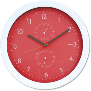 Platinet wall clock Summer, red (42574)