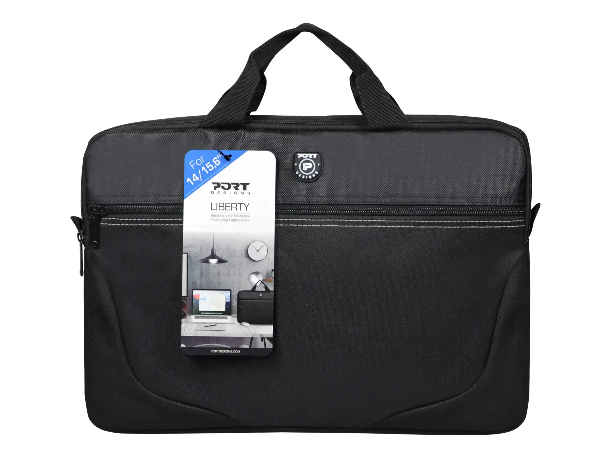 Nešiojamojo kompiuterio krepšys PORT LIBERTY III BK 15 col., juoda sp.