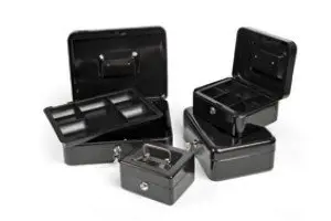 Dėžutė pinigams Forpus, 320x230x75mm, juoda