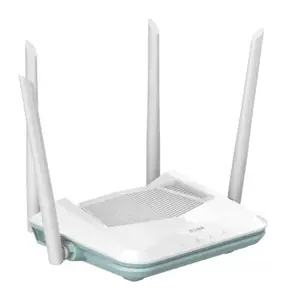 D-Link R15 EAGLE PRO AI AX1500 išmanusis maršrutizatorius, "Wi-Fi 6" (802.11ax), dviejų dažnių (2,4 GHz / 5 GHz), Ethernet LAN, baltas, stalinis maršrutizatorius