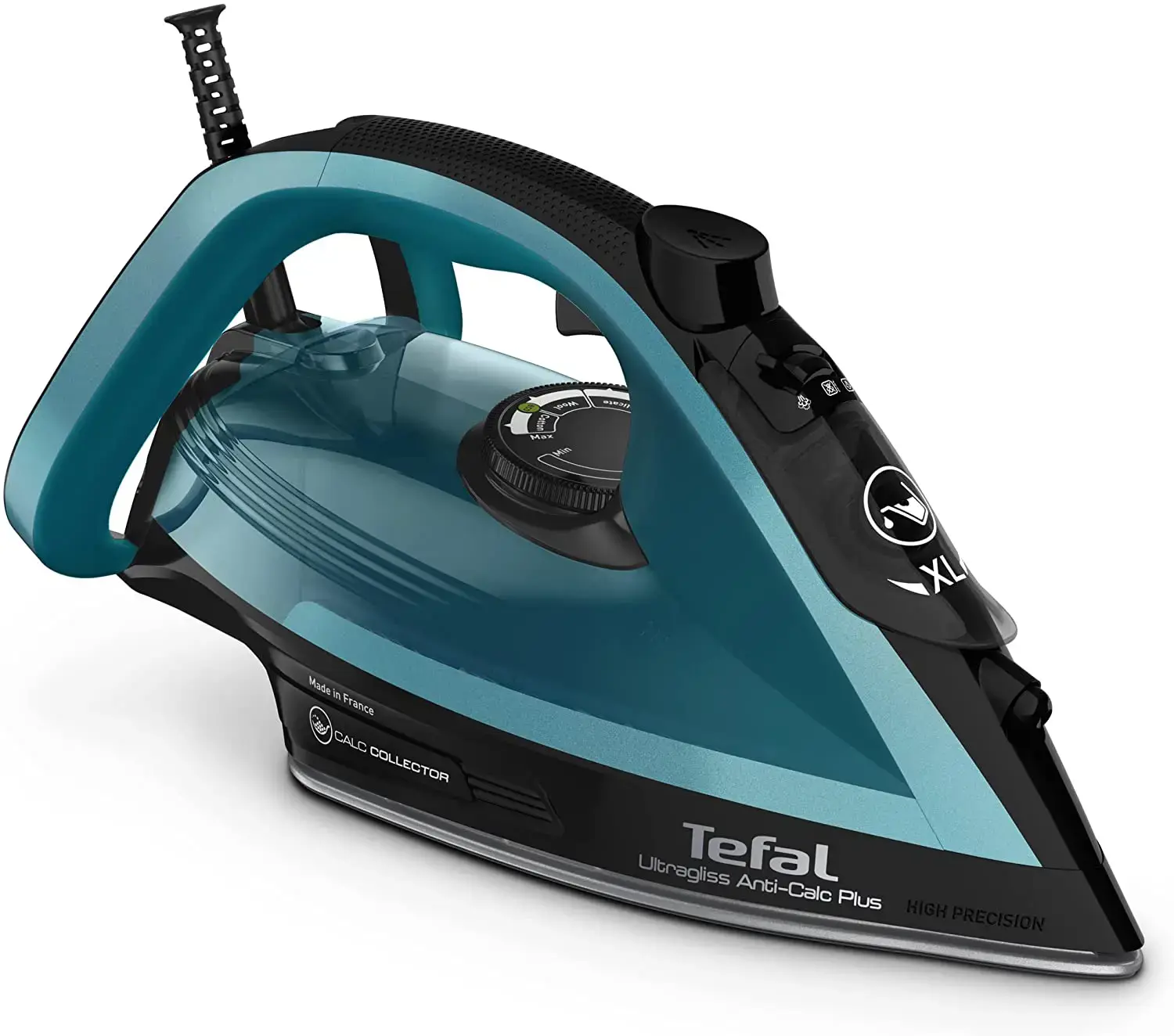 "Tefal Ultragliss Anti-Calc Plus" FV6832E0, garų lygintuvas, 2 m, 260 g/min, mėlynas, 50 g/min, 0,27 l