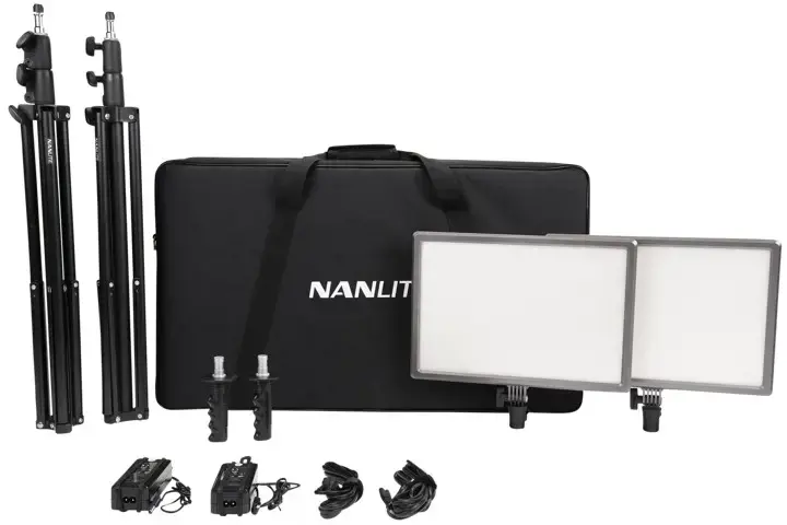 Nanlite Lumipad 25 LED šviesos diodų valgomųjų prietaisų komplektas