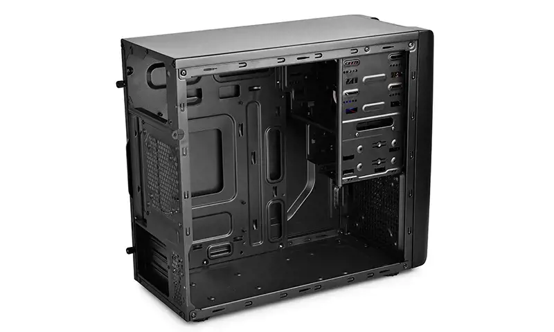 "DeepCool DP-MATX-SMTR", kompiuteris, juodas, "micro ATX", "Mini-ITX", plastikinis, SPCC, ATX, PS2, 1x 80 mm/1x 120 mm