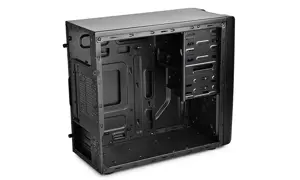 "DeepCool DP-MATX-SMTR", kompiuteris, juodas, "micro ATX", "Mini-ITX", plastikinis, SPCC, ATX, PS2, 1x 80 mm/1x 120 mm