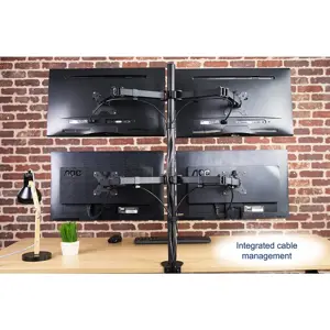 TECHLY 027521 "Techly" Keturvietis stalinis LED/LCD monitoriaus porankis 13-27 VESA 4x 10 kg pilnas judesys