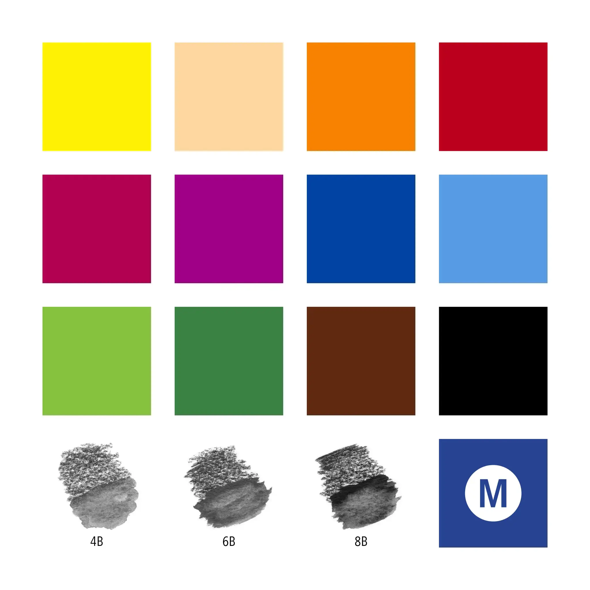 Kūrybinis rinkinys STAEDTLER 146 10C, 12 spalvotų pieštukų + 3 grafitiniai pieštukai,  vandens teptukas, drožtukas