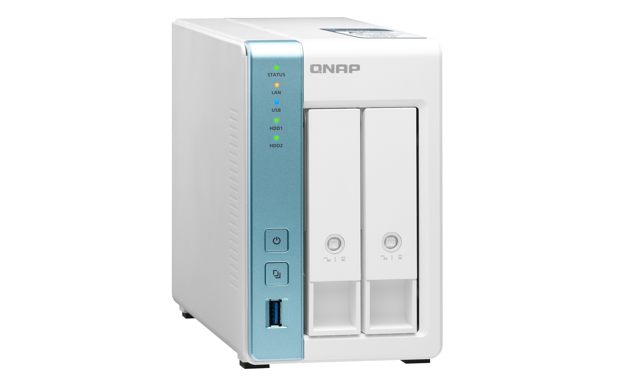 QNAP TS-233 2 lizdų ARM 2,0 GHz keturių branduolių 2xSATA 6 Gb/s 2 GB RAM įmontuota 1xGbE 1xUSB3.2 Gen1 ir 2xUSB2.0