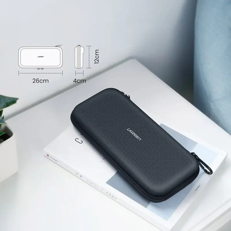 "Ugreen" dėklo dėžutė "Nintendo Switch" ir priedams 26 cm x 12 cm x 4 cm juoda (LP174 50974)