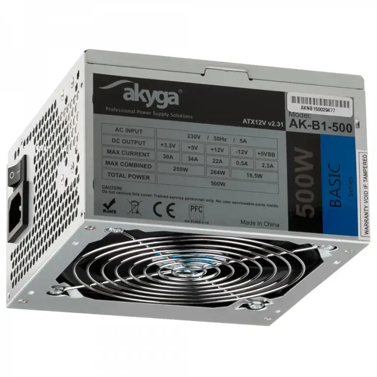 Maitinimo blokas AKYGA AKB1500, 500 W