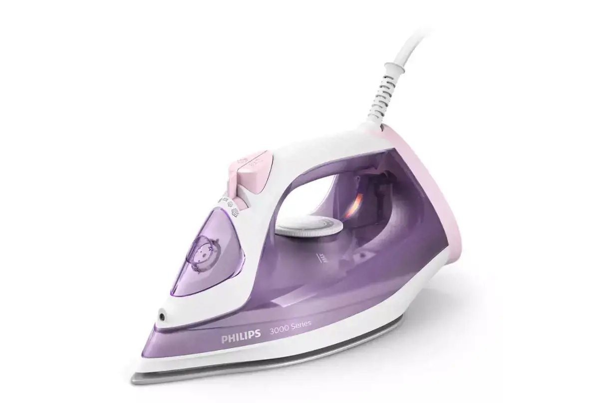 "Philips" 3000 serijos DST3010/30, Garinis lygintuvas, Keraminis padas, 1,9 m, 140 g/min, violetinis, baltas, 30 g/min