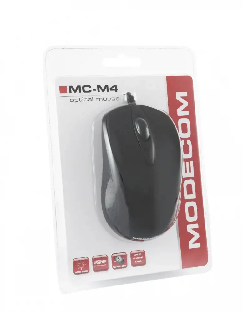 MODECOM M-MC-00M4-100 pelė (optinė; 800 DPI)