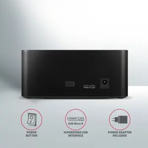 AXAGON ADSA-SN USB3.0 - 1x SATA 6G HDD doko stotelė, juoda