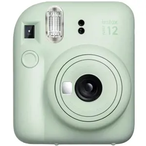 Fujifilm Instax mini 12 camera Mint Green + Instax Mini Glossy (10pl) + dėklas