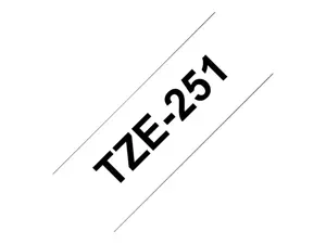 Brother TZE-251, Black on white, TZe, White, Philippines, 2.4 cm, 8 m