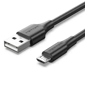 "Vention" USB 2.0 A vyriškos lyties į "Micro-B" vyriškos lyties 2A kabelį 1,5 m juodas, 1,5 m, USB …