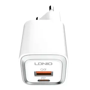Sieninis įkroviklis LDNIO A2318C USB, USB-C 20W + "Lightning" laidas