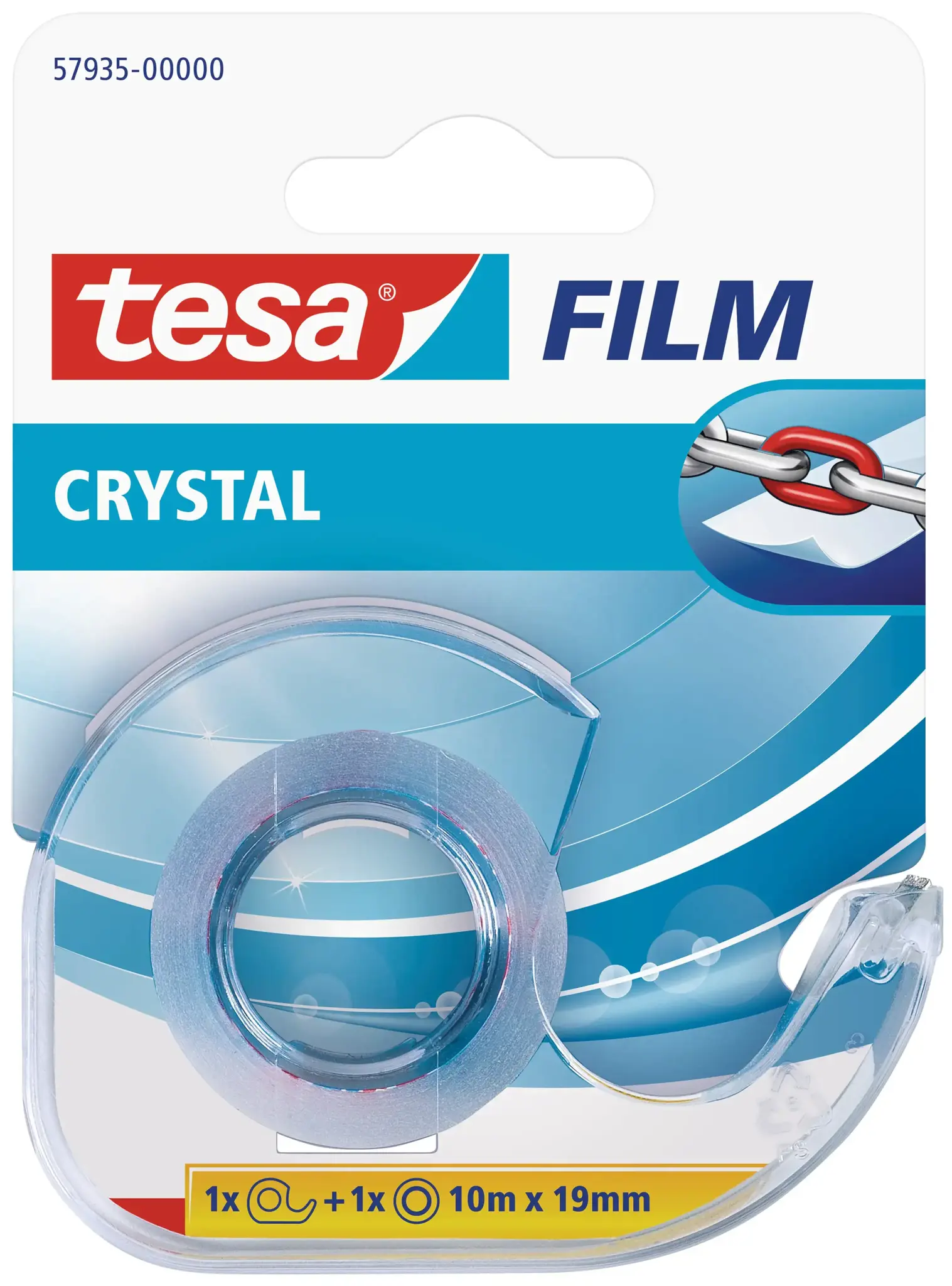 Ypač skaidri lipni juostelė TESA su dėklu, 19mm x 10m