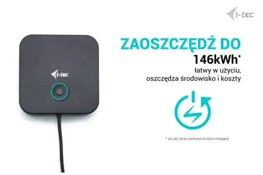 I-TEC USB-C HDMI Dual DP doko stotelė su 100 W maitinimo šaltiniu