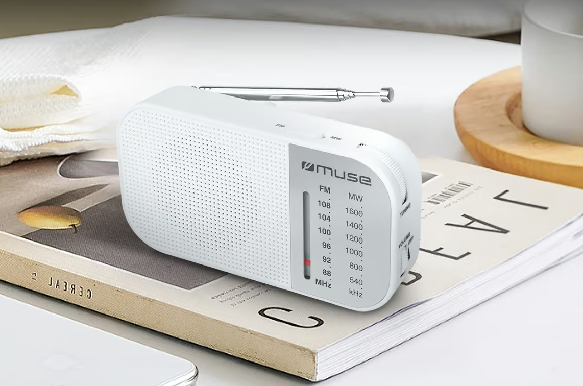 "Muse M-025 RW", Nešiojamasis radijo imtuvas, baltos spalvos
