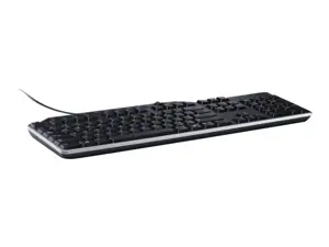 DELL KB522, pilno dydžio (100%), laidinis, USB, membraninis, QWERTY, juodas