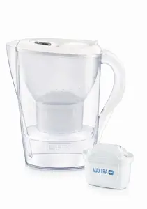 Vandens filtras-ąsotis BRITA Marella 2,4L MEMO, baltos spalvos su vandens filtru MAXTRA+ 1 vnt.