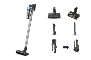 Samsung VS20B75AGR1, Dry, Multi cyclonic, Carpet, Hard floor, 86 dB, 200 W, Bagless