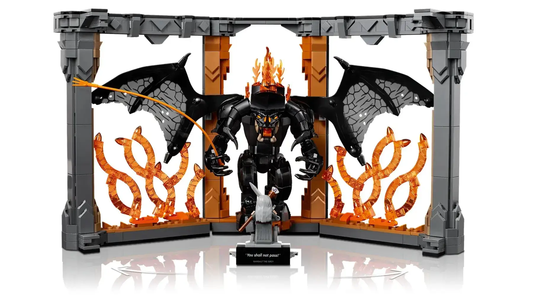 LEGO ICONS 10367 The Lord of the Rings: Balrog Book Nook
