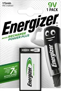 Energizer rechargeable battery Recharge Power Plus 9V 175mAh