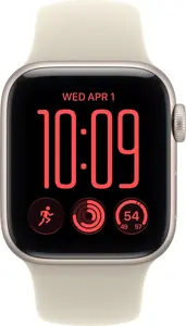 Apple Watch SE 3 GPS 40mm Starlight Aluminium Case with Sand Sport Band - S/M