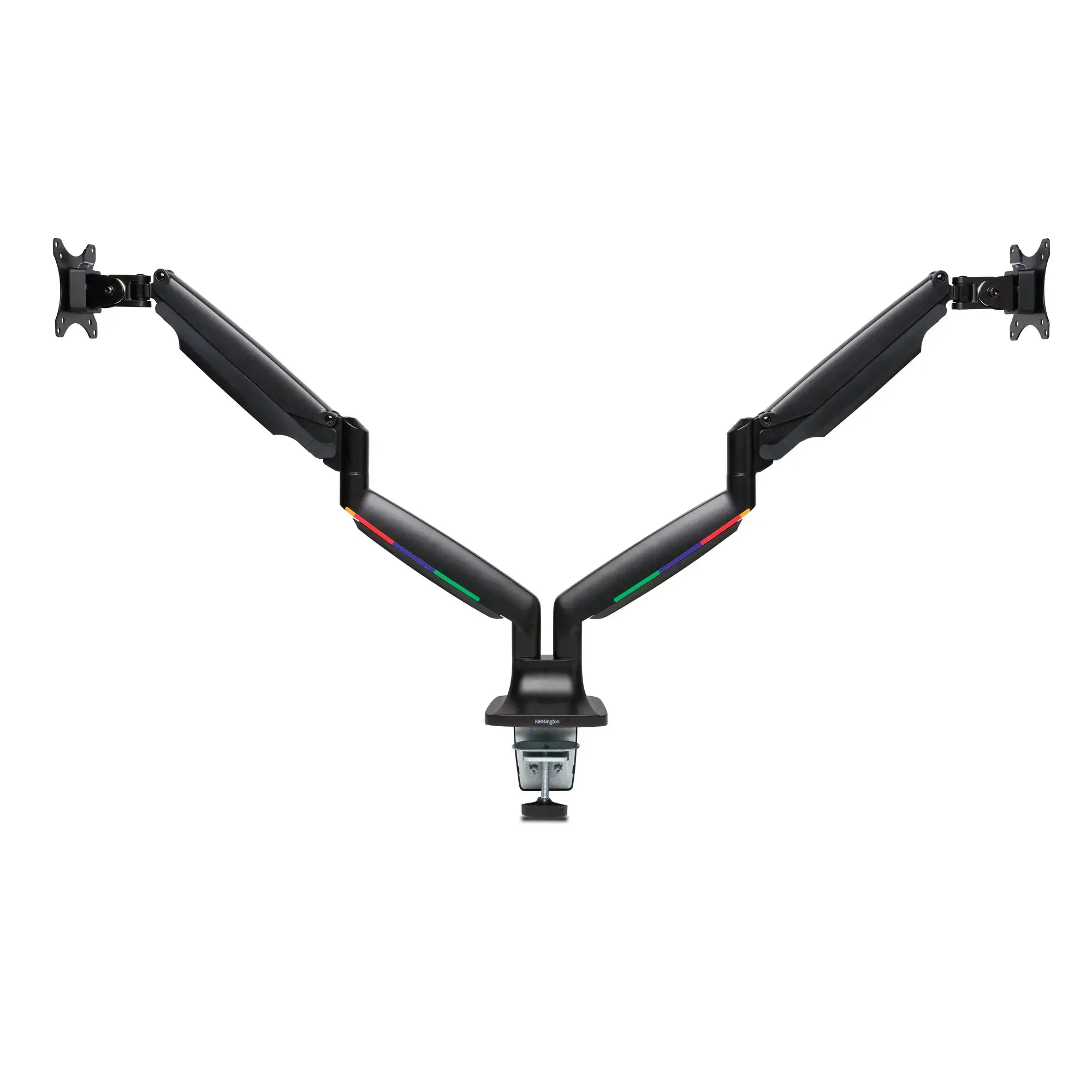 "Kensington SmartFit®" vienu prisilietimu reguliuojamo aukščio dviguba monitoriaus atrama, spaustukas, 9 kg, 33 cm (13"), 86,4 cm (34"), 100 x 100 mm, juoda