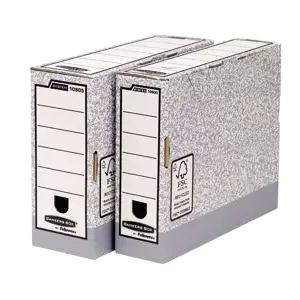 Archyvinė dėžė FELLOWES,  260 x 80 x 315 mm, pilka balta