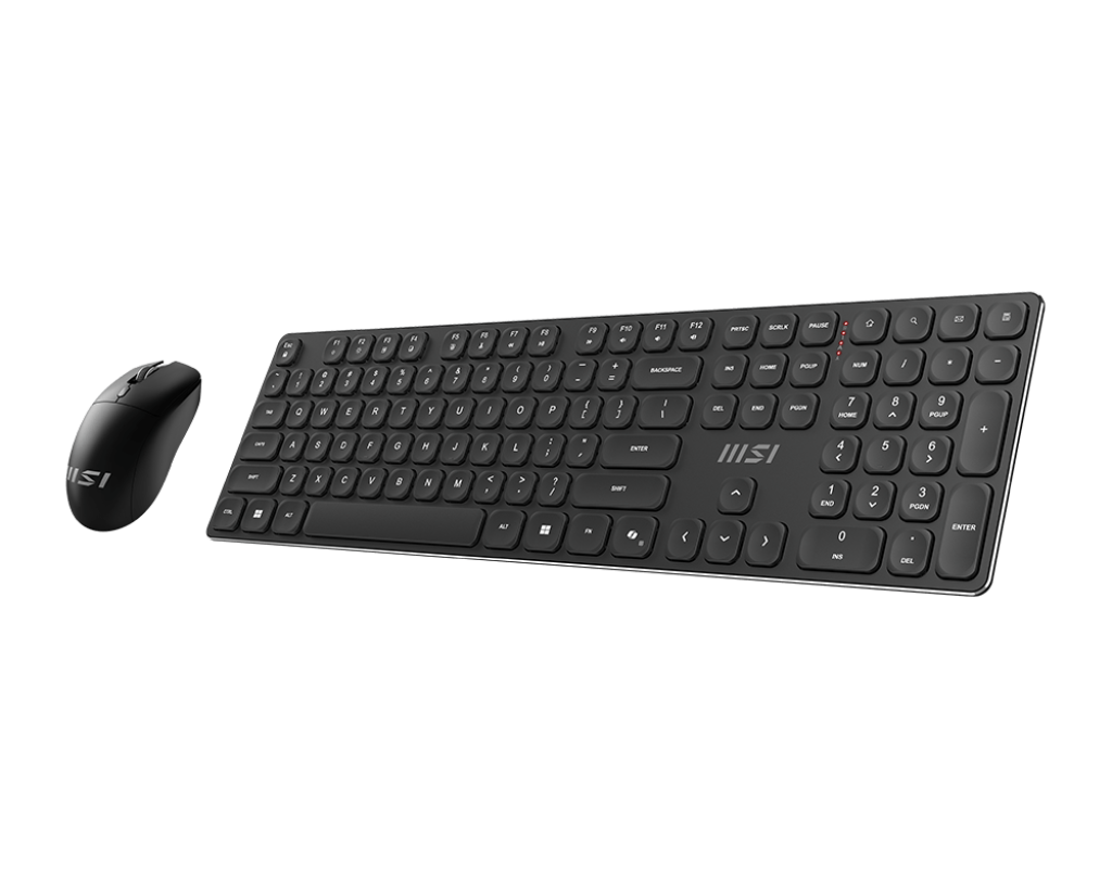 MSI | FORGE K210 | Keyboard and Mouse Set | Wireless | Mouse included | US | Scissor | Black