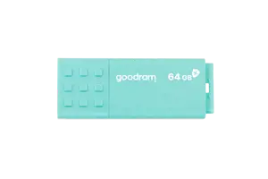 Goodram UME3, 64 GB, USB Type-A, 3.2 Gen 1 (3.1 Gen 1), 60 MB/s, Cap, Turquoise