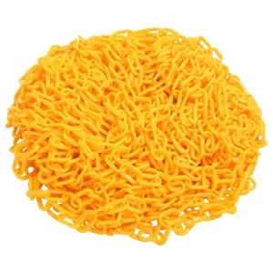 Įspėjamoji grandinė, geltonos spalvos, 30m, plastikas