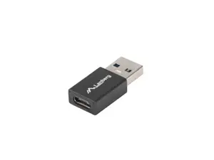 LANBERG AD-UC-UA-01 "Lanberg" adapteris USB TYPE-C(F)-AM 3.1, juodas