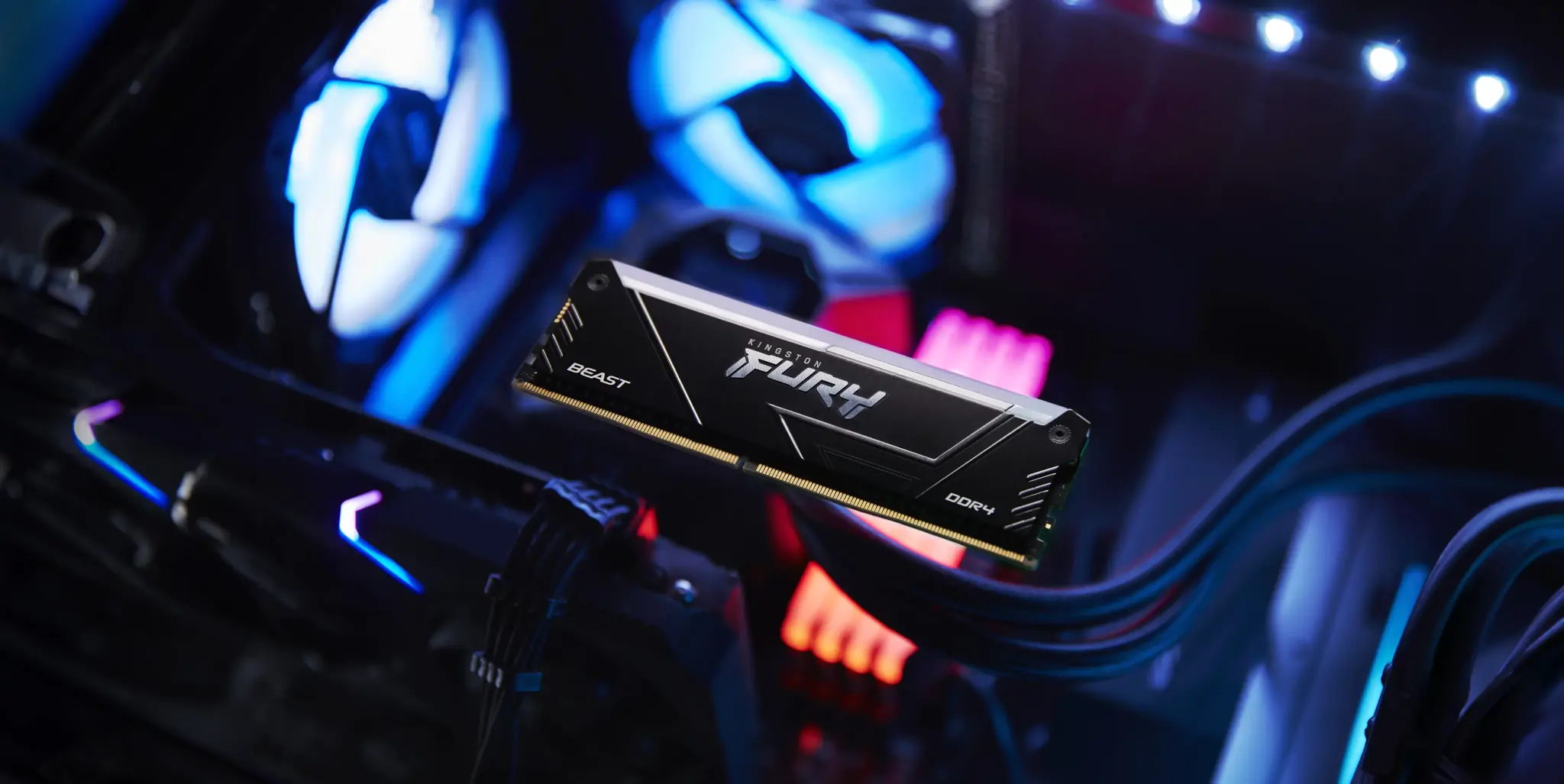 Kingston Technology FURY 8GB 3600MT/s DDR4 CL17 DIMM Beast RGB, 8 GB, 1 x 8 GB, DDR4, 288-pin DIMM