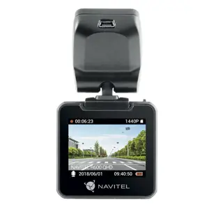 Navitel R600 QUAD HD garso įrašymo įrenginys, judesio aptikimo technologija, mini USB, įmontuotas ekranas