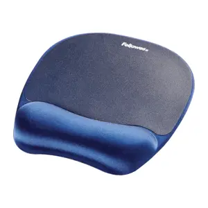 Fellowes Memory Foam Mouse Pad/Wrist Rest Sapphire, Blue, Monochromatic, Memory foam, Wrist rest
