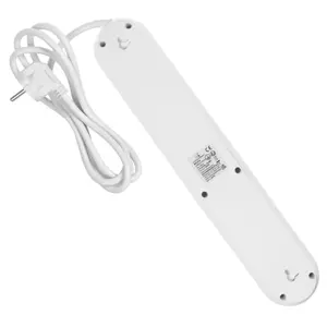 Maclean power strip, 5 socket extension + 3xUSB, 110-240V AC 50/60Hz, 2.1A max 2500W, 1.5m, white, …