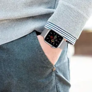 "Tech-Protect" laikrodžio dirželis MilaneseBand Apple Watch 4/5/6/7/SE 38/40/41mm, sidabrinės spalvos