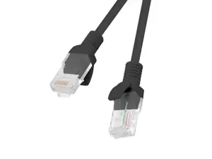 "Lanberg" UTP sujungimo kabelis PCU6-10CC-0025-BK (RJ45 - RJ45 ; 0,25 m; UTP; 6 kat.; juoda spalva)