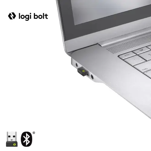 Logitech Signature M650 Wireless Mouse for Business, Right-hand, Optical, RF Wireless + Bluetooth, 4000 DPI, White
