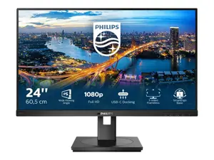 Monitorius Philips B Line 243B1/00, 60.5 cm (23.8"), 1920 x 1080 pixels, Full HD, LED, 4 ms, Black