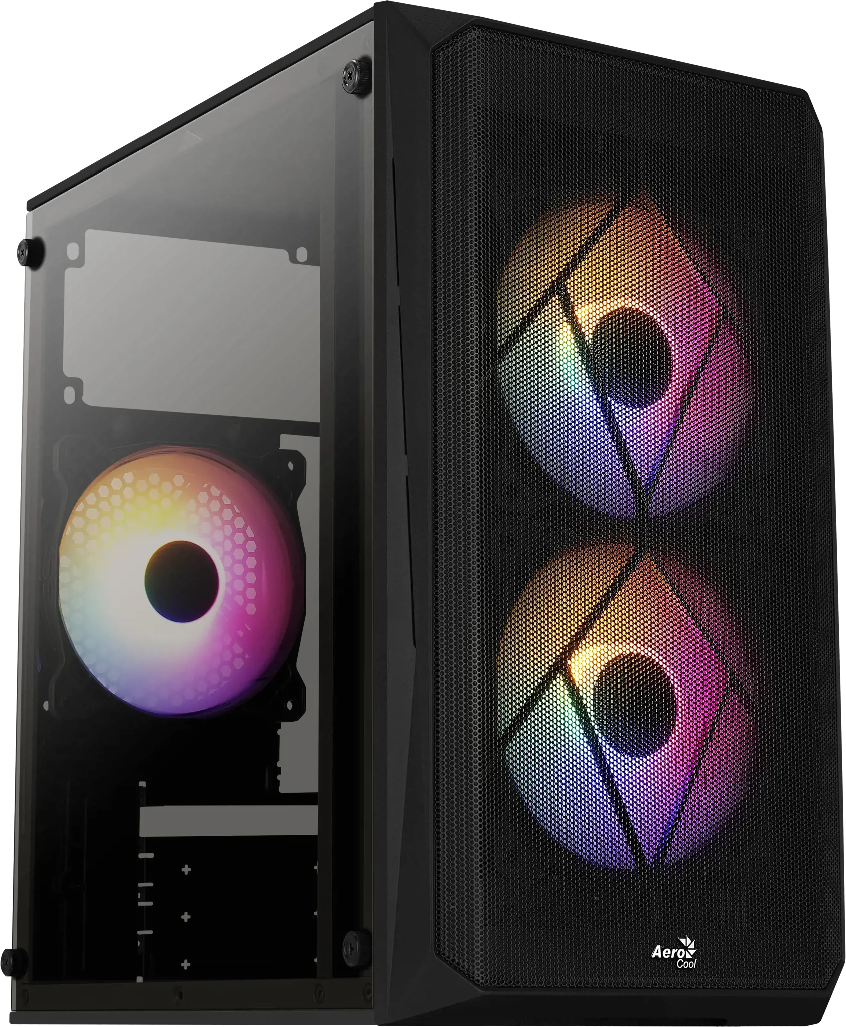 AEROCOOL PGS CS-107-A-BK-v2 FRGB - Kompiuterio korpusas
