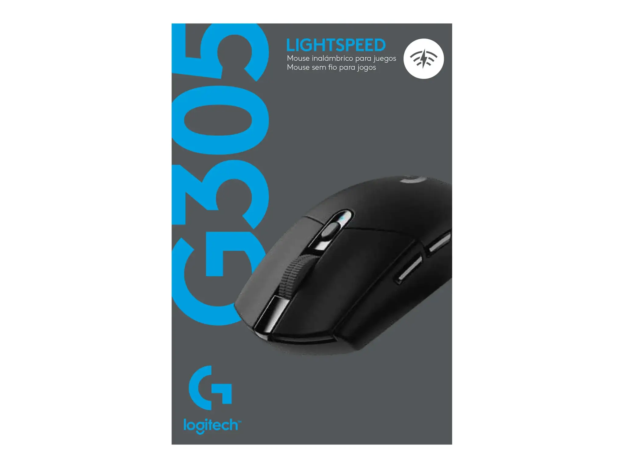 LOGITECH G305 belaidė žaidimų pelė - LIGHTSPEED - BLACK - EWR2