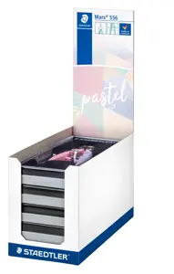Skriestuvas STAEDTLER Pastel dėžutėje su grafito dėžute