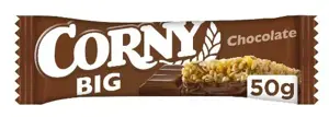 Javainių batonėlis CORNY BIG, su šokoladu, 50 g