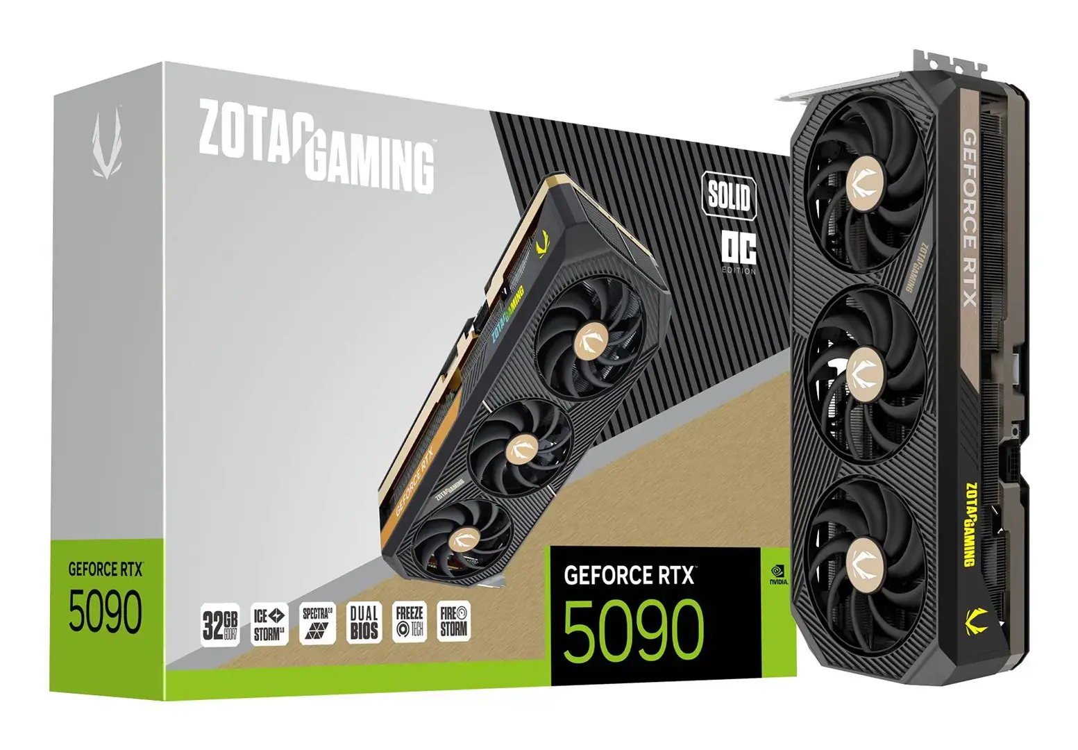 Vaizdo plokštė ZOTAC GeForce RTX 5090 32 GB, GDDR7, ZT-B50900J-10P